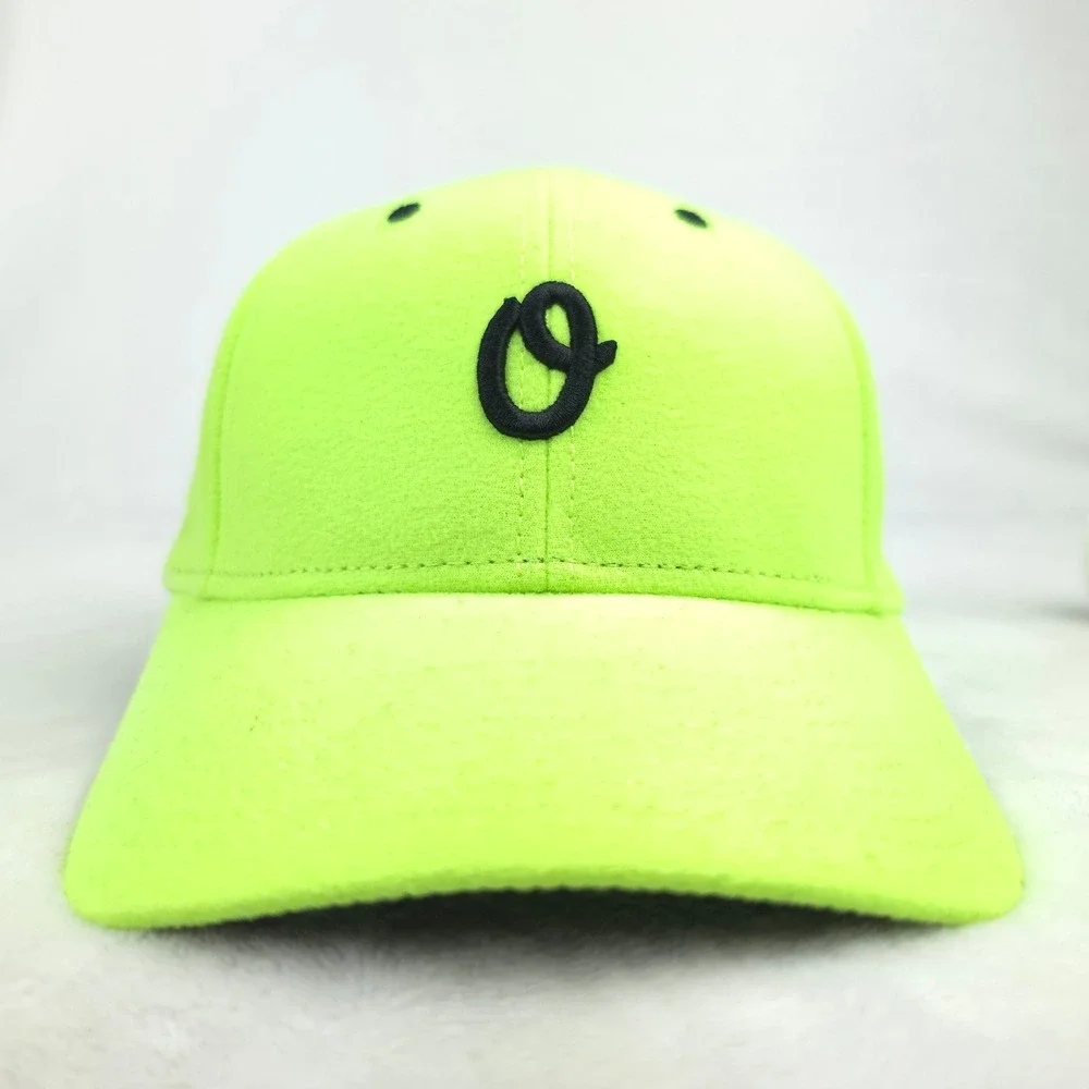 Official Dad Hat Cap Embroidery 3D Logo Side Sportif Logo Neon Yellow New